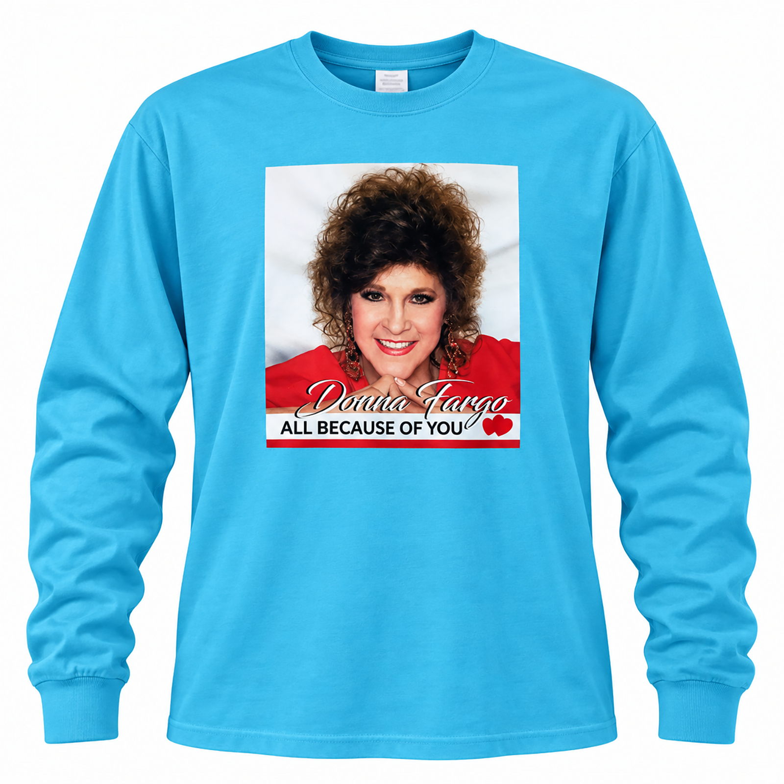 ALL BECAUSE OF YOU Aqua Long-Sleeved T-Shirt (Limited Edition)