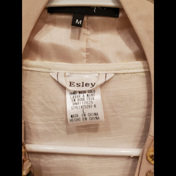 Esley White Top with Tan Appliqués & Beaded Vest – Owned by Donna Fargo (SOLD) - Image 2