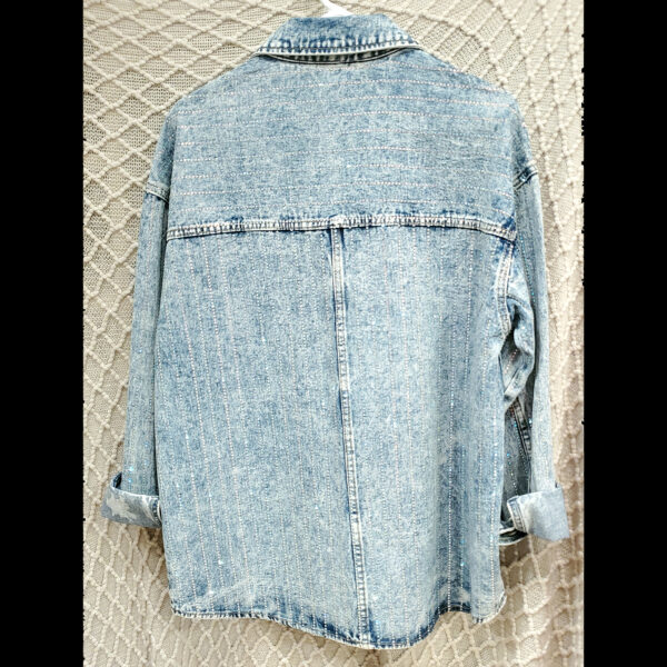 Veveret Denim Rhinestone Shirt – Owned by Donna Fargo - Image 2